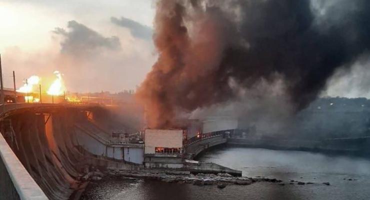 По Днепровской ГЭС было два прямых попадания, ГЭС-2 в критическом состоянии, - Укргидроэнерго