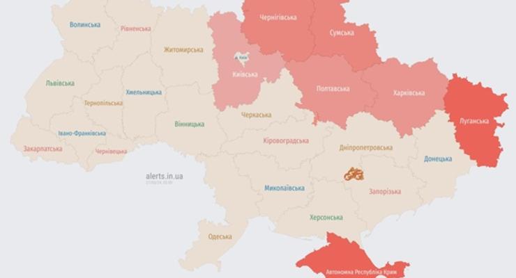 В Київській області оголошена повітряна тривога