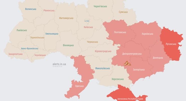 На сході України лунає повітряна тривога