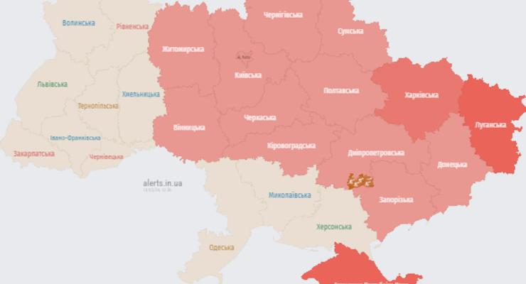 Загроза балістики: у Києві та ряді областей оголошено повітряну тривогу