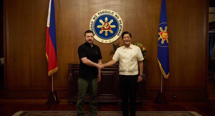 Зеленский впервые встретился с президентом Филиппин и обсудил поддержку Украины
