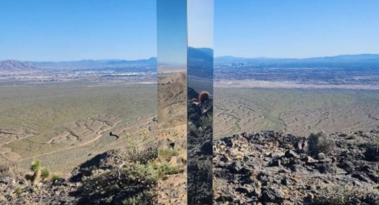 В горах Невади обнаружили таинственный зеркальный монолит