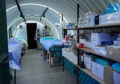 В Украине появился первый подземный госпиталь: фото