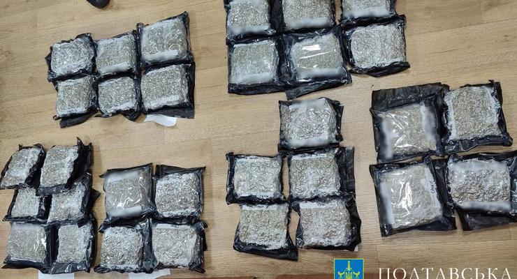 20 кг каннабиса и 600 тыс. долларов: на Полтавщине разоблачили контрабанду наркотиков